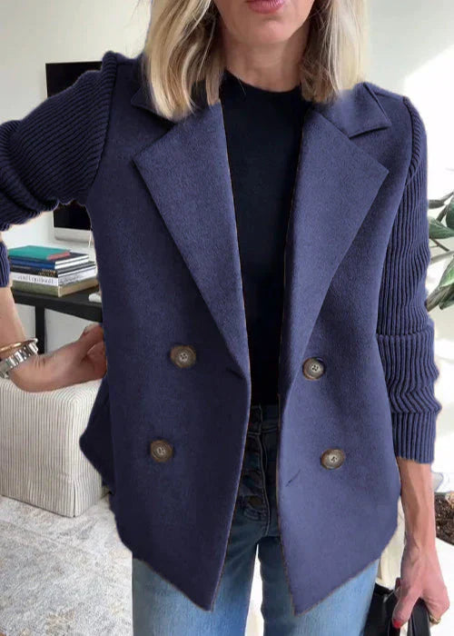 Women's Tailored Coat with Structured Design and Classic Fit