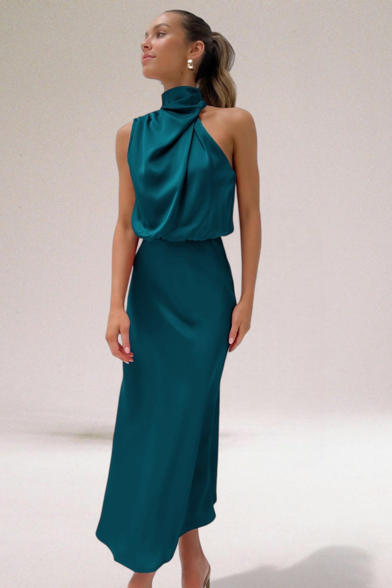 Women’s Halter Neck Dress | Midi