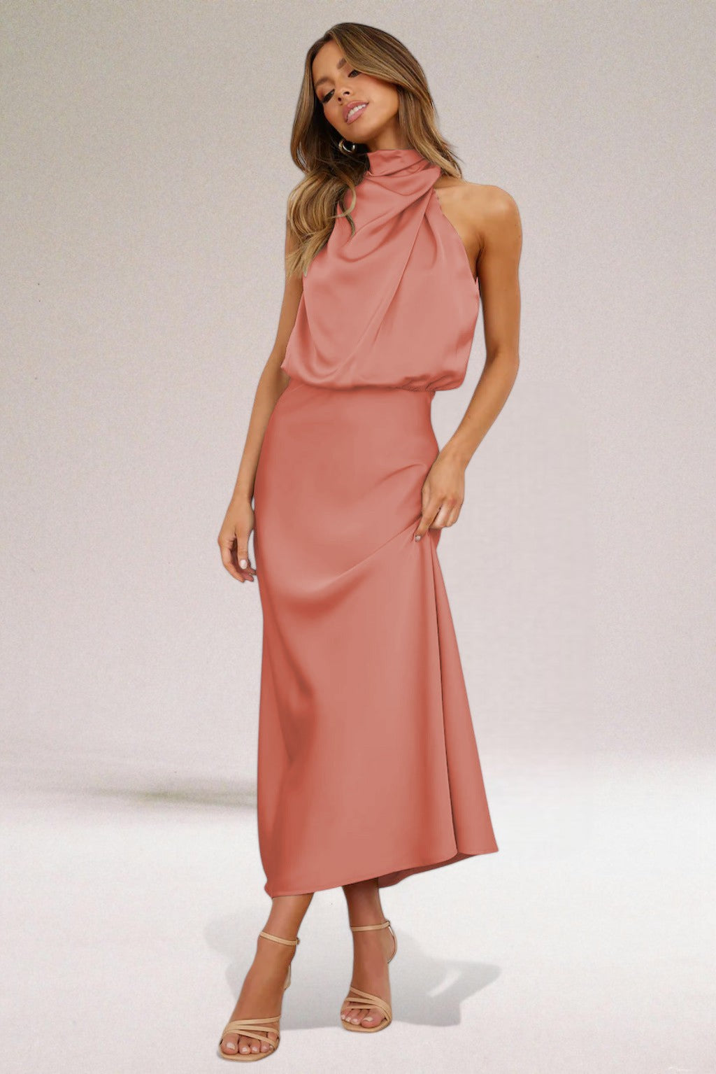 Women’s Halter Neck Dress | Midi
