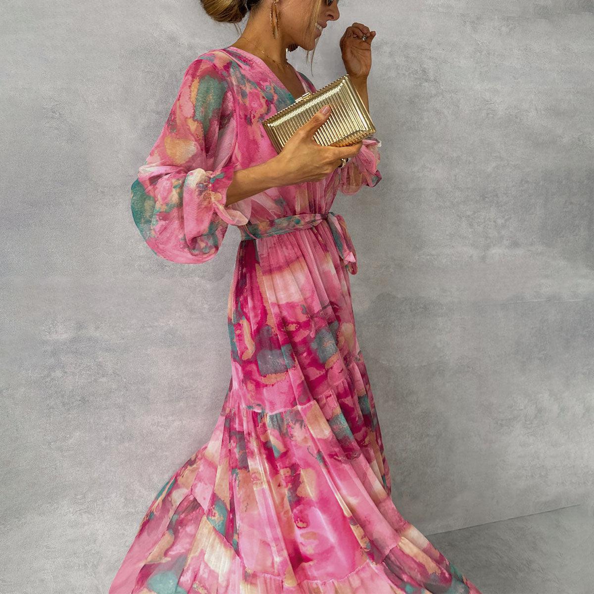 Women’s Floral Long Sleeve Dress | Maxi