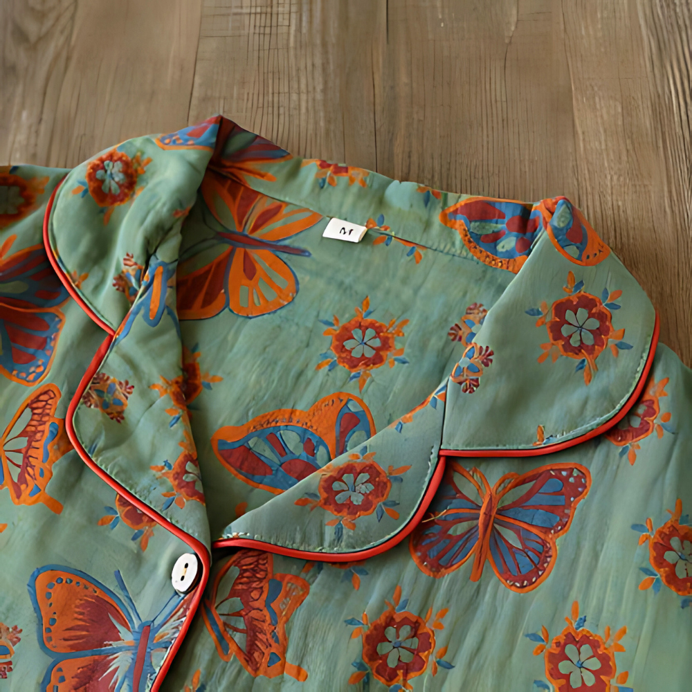 Women’s 2-Piece Loungewear Set | Butterfly Print