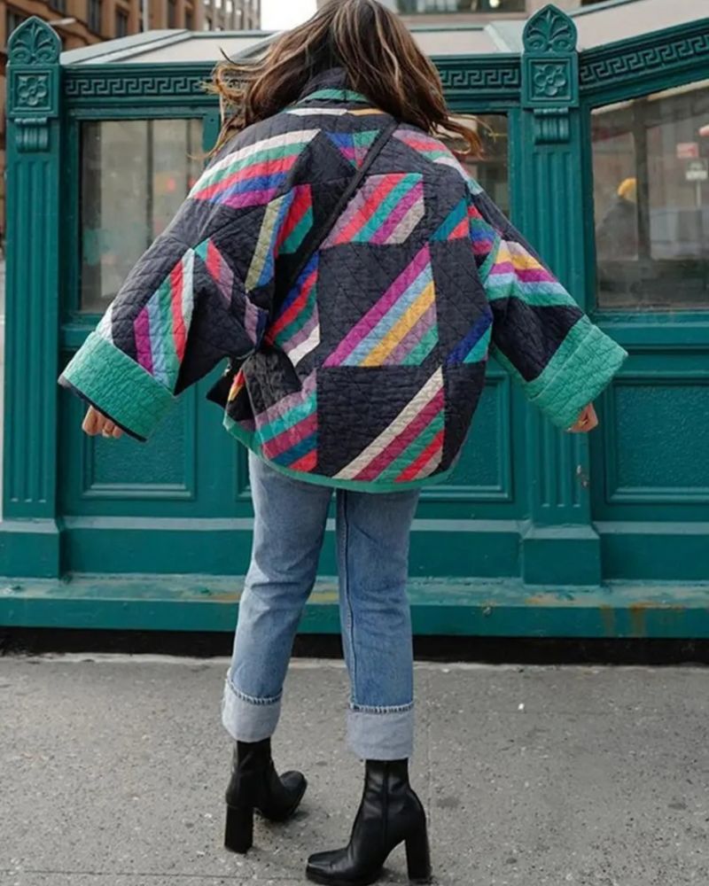 Women's Casual Jacket with Vibrant Design and Lightweight Fabric