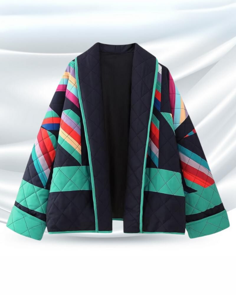 Women's Casual Jacket with Vibrant Design and Lightweight Fabric