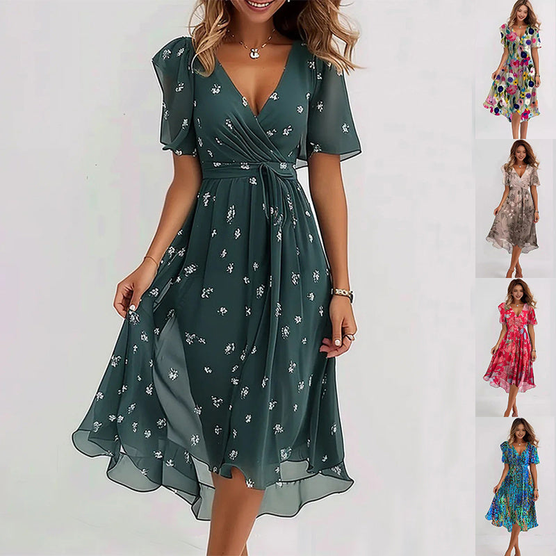 Women’s Floral Pattern Dress | Midi