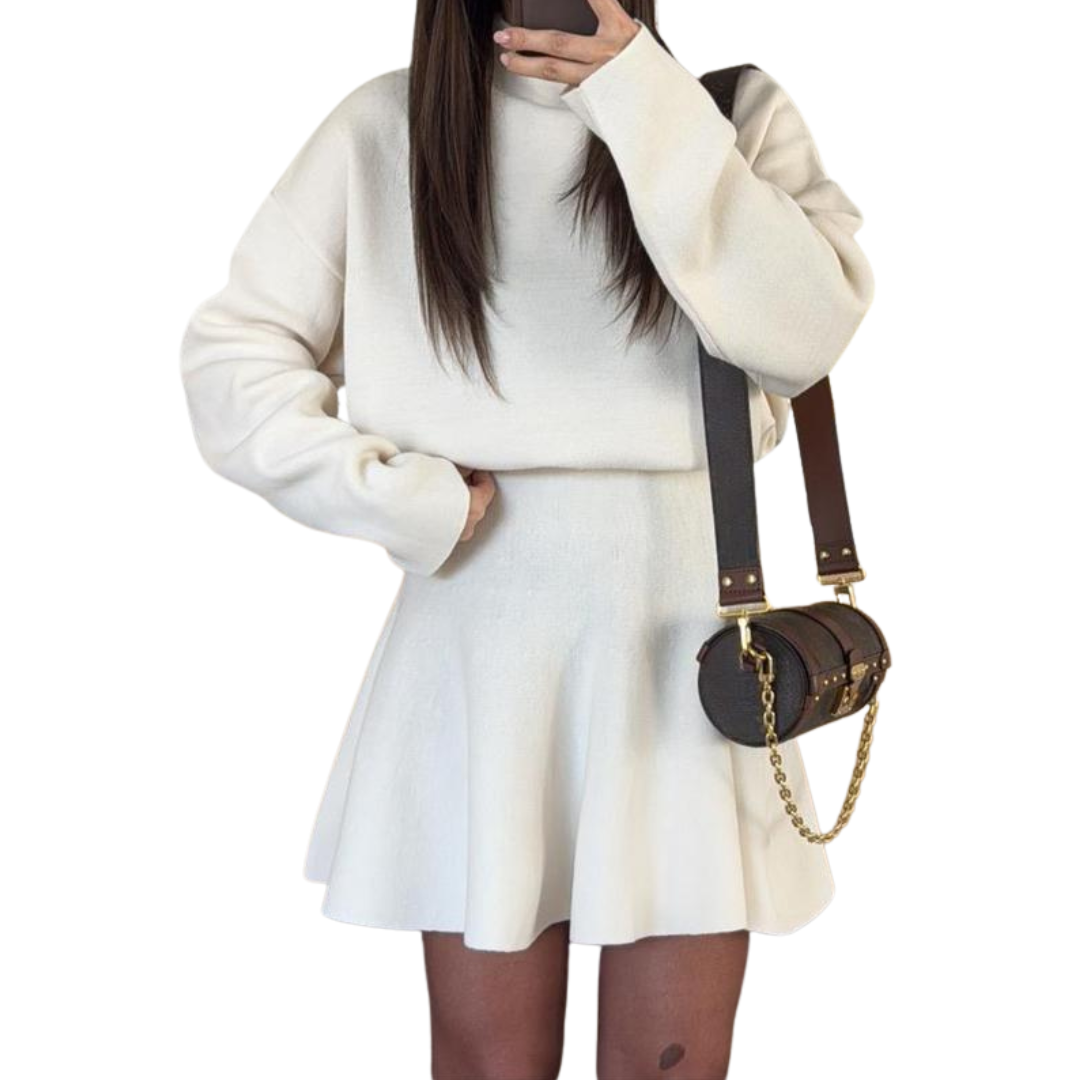 Women’s Half-High Neck Dress | Midi