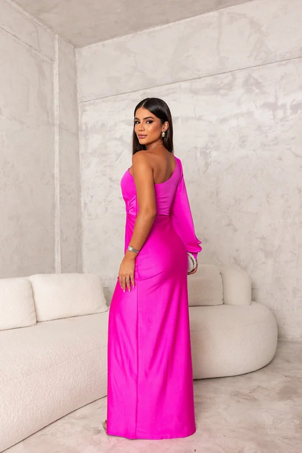 Women's Evening Dress with A-Line Silhouette and Sleeveless Design