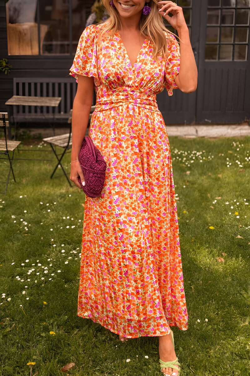 Women’s V-Neck Dress | Maxi