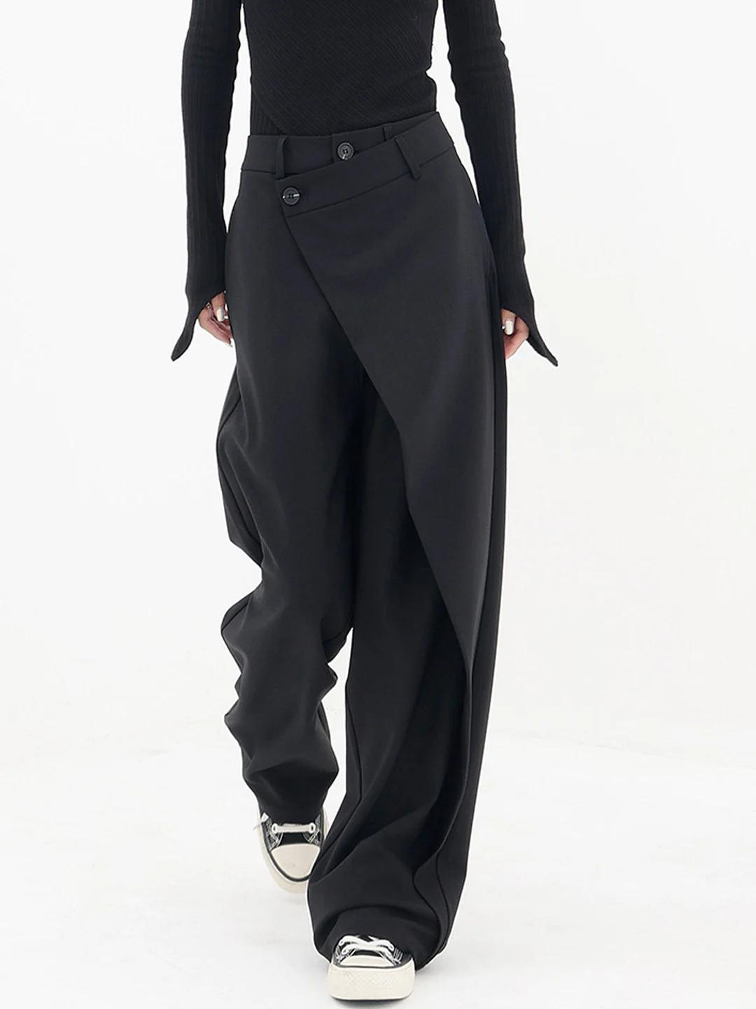 Women's Baggy Trousers with Relaxed Fit and Versatile Style