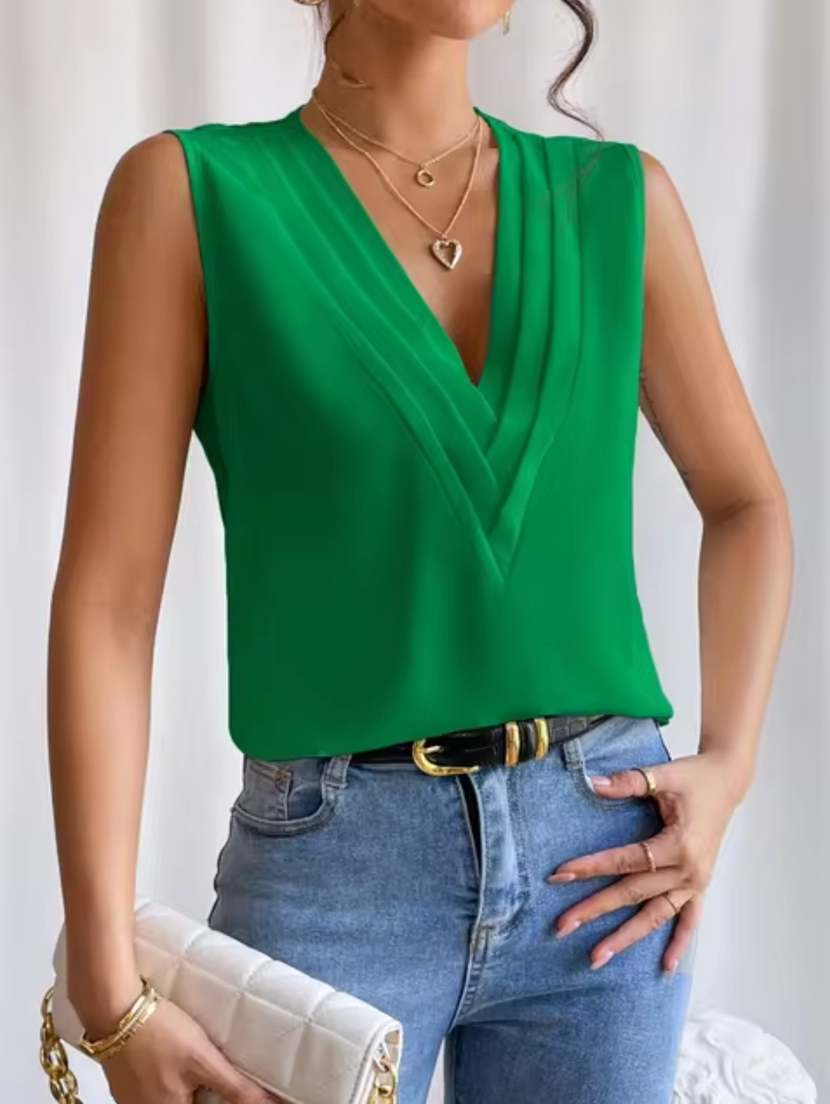 Women’s Casual Sleeveless Top | Minimal Design