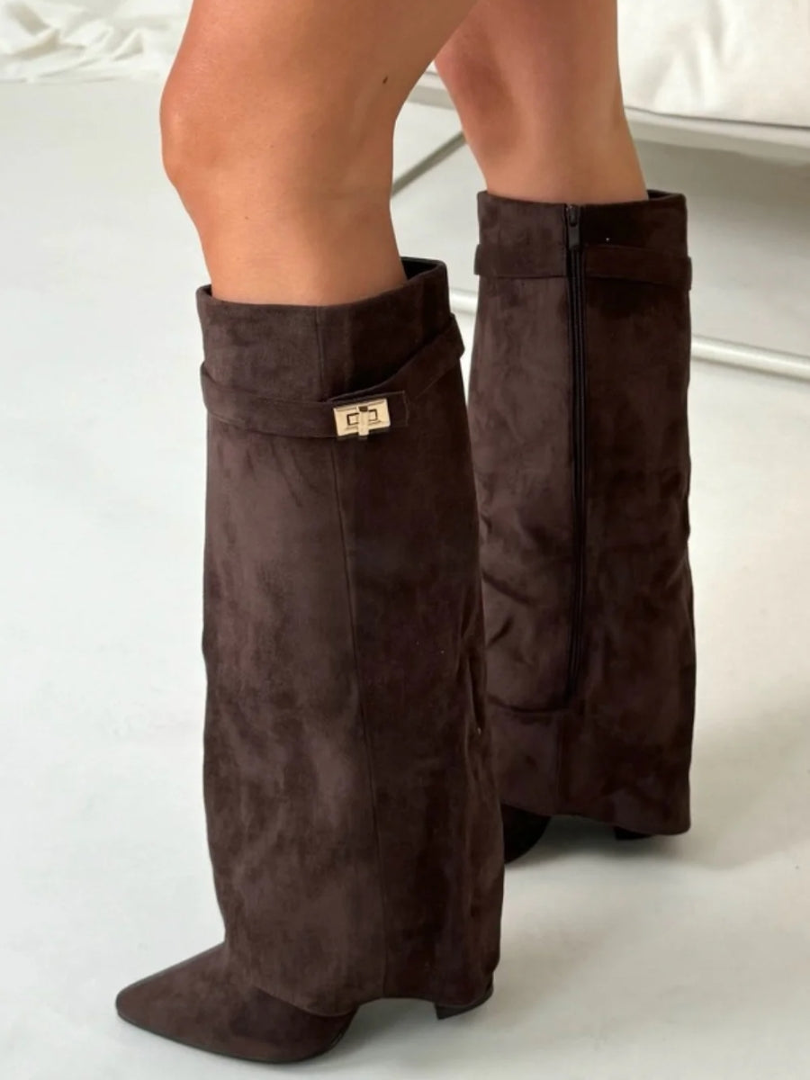 Women’s Ankle Boots | Gold Accent Design