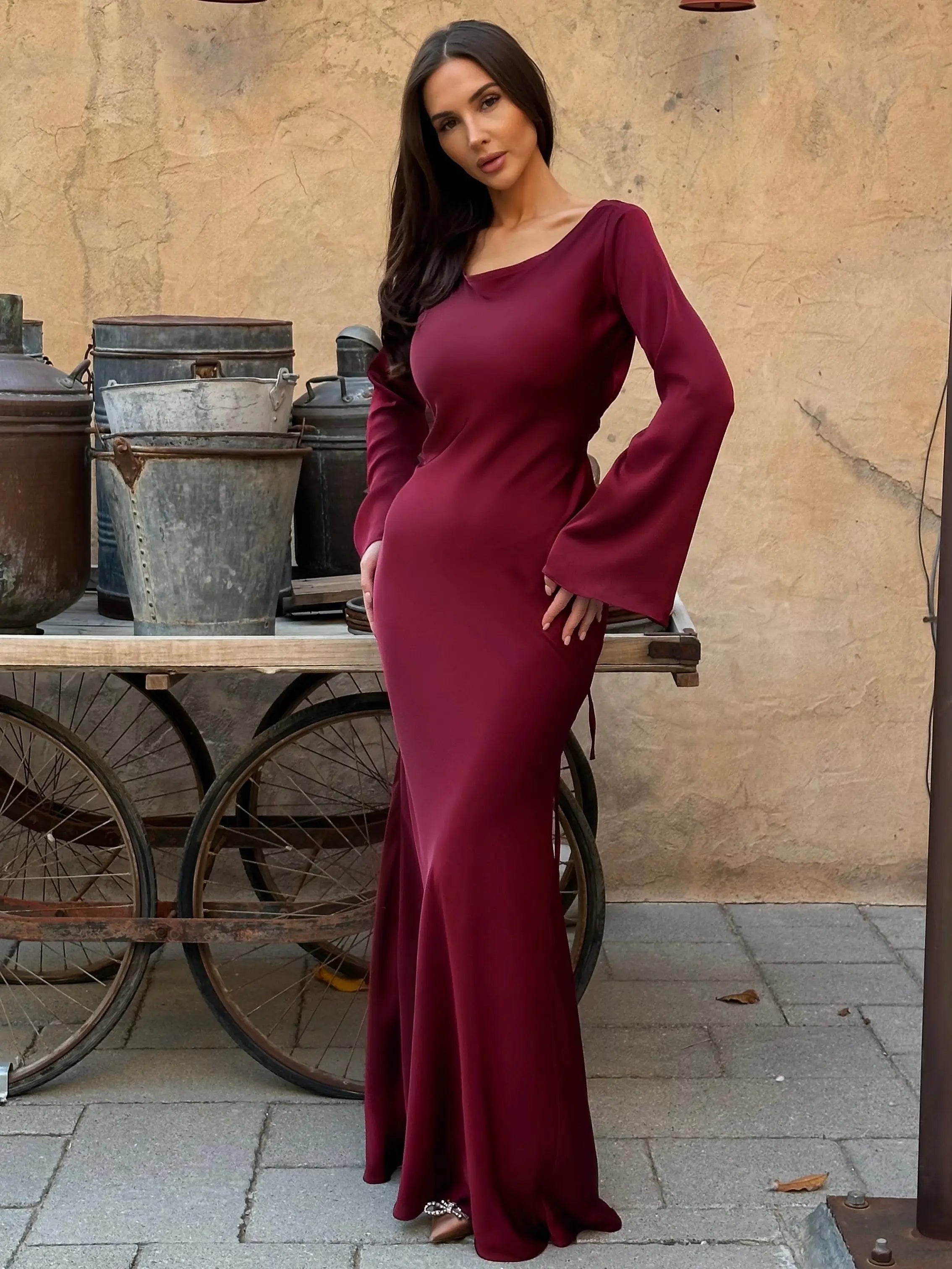 Women’s Long Sleeve Dress | Maxi