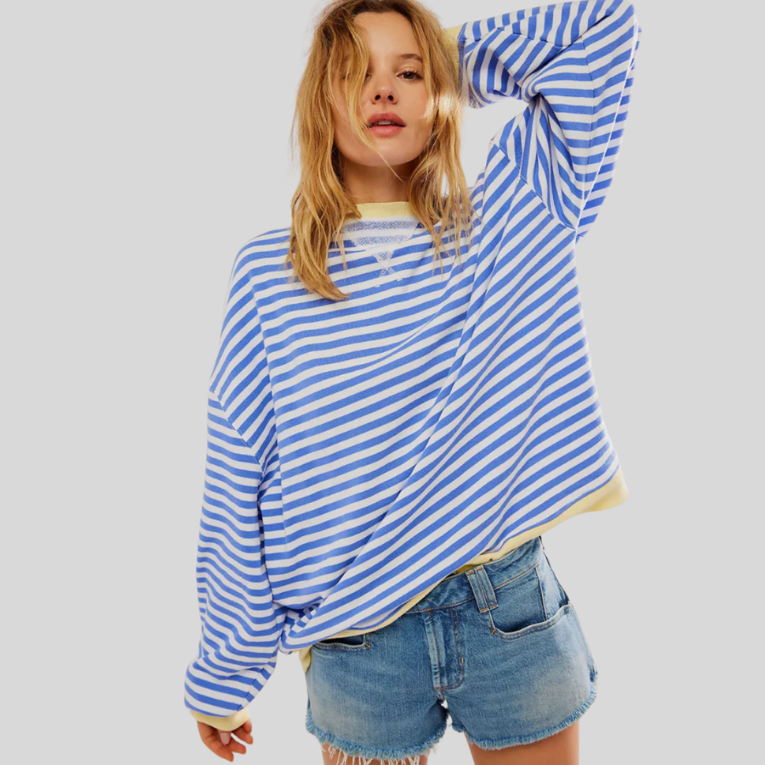 Ashley | Playful Striped Sweater