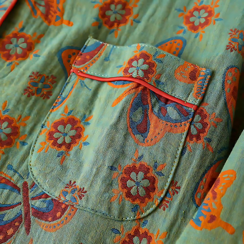 Women’s 2-Piece Loungewear Set | Butterfly Print