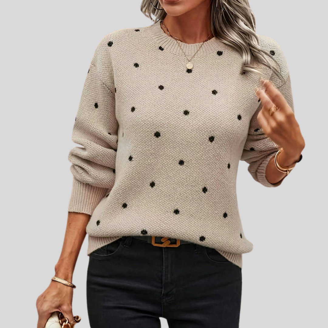 MAEVE™- Polka Dot Sweater