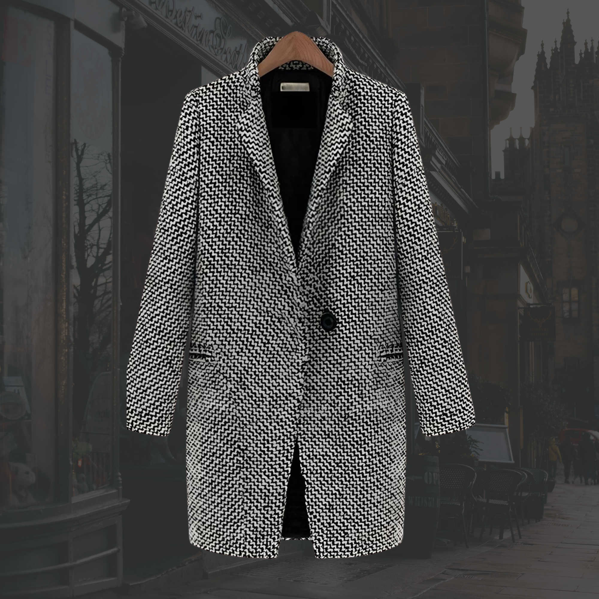 Women's Long Winter Coat with Insulated Lining and Adjustable Hood