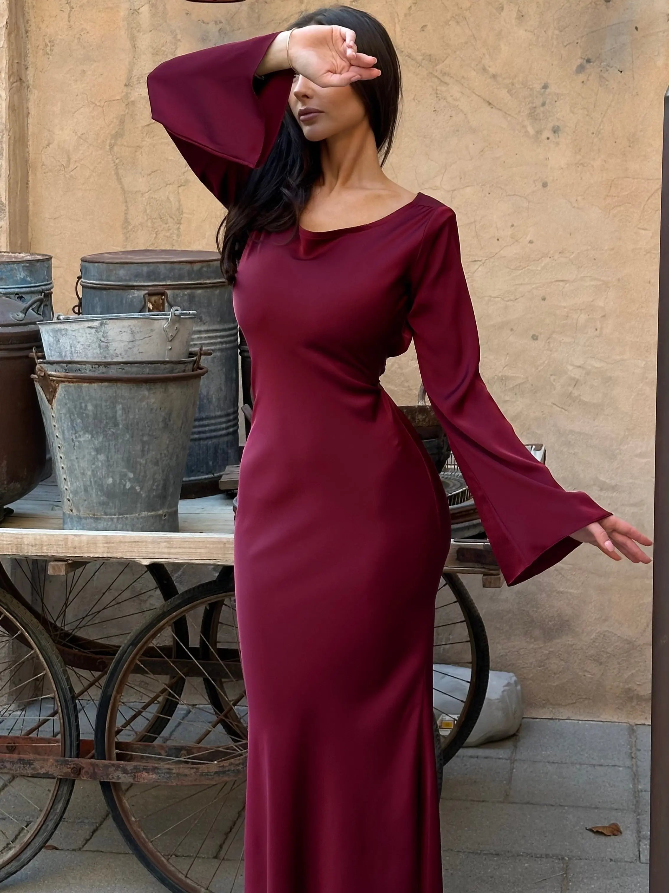 Women’s Long Sleeve Dress | Maxi