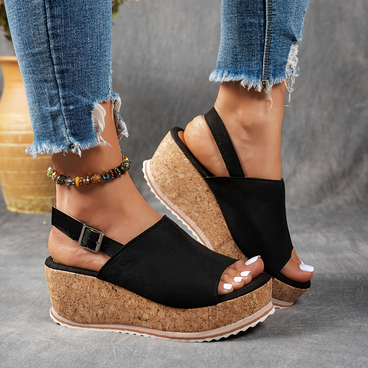 Terra | Women's Platform Adjustable Buckle Sandals