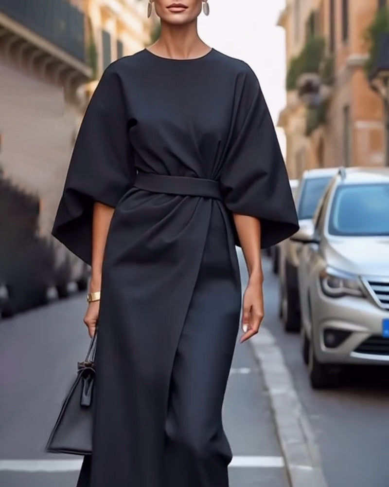 Women’s Lantern Sleeve Dress | Midi
