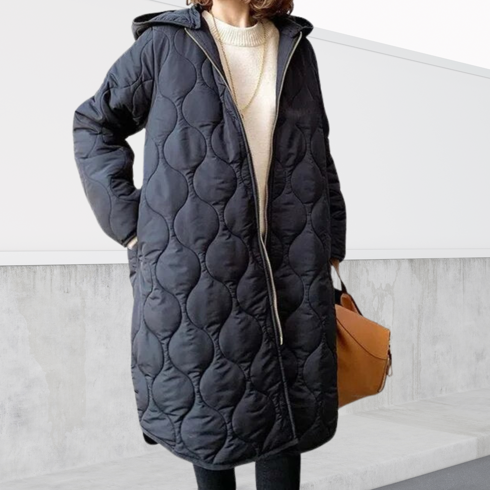 Women's Oversized Hooded Parka with Functional Pockets and Adjustable Cuffs