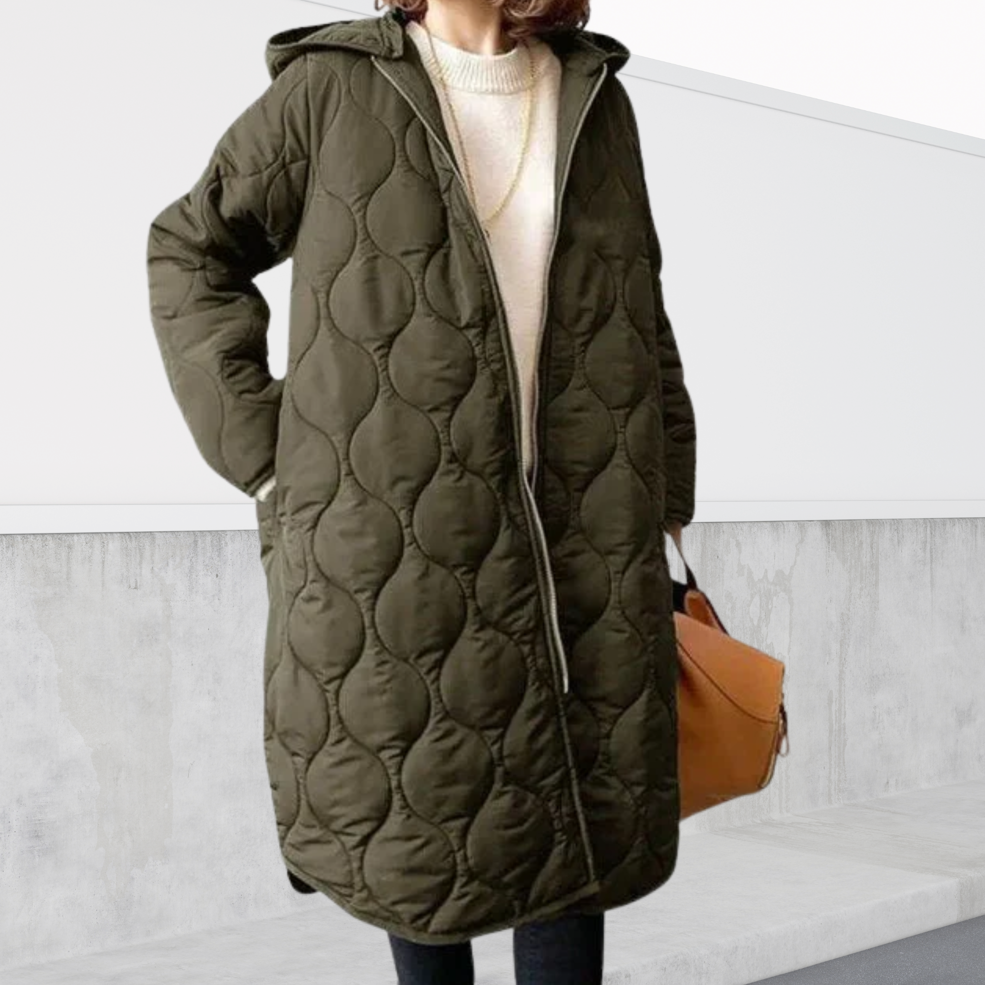 Women's Oversized Hooded Parka with Functional Pockets and Adjustable Cuffs