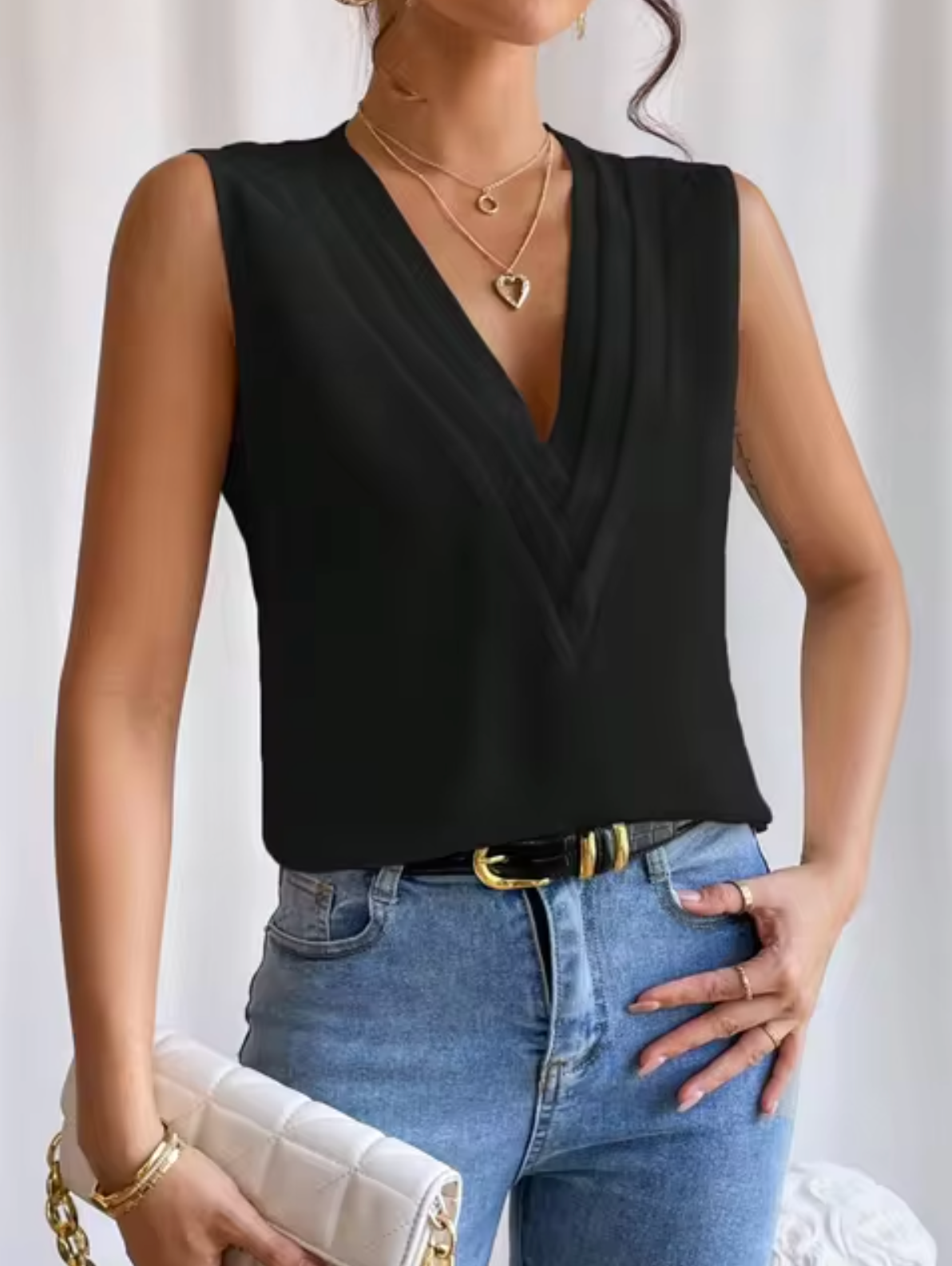 Women’s Casual Sleeveless Top | Minimal Design