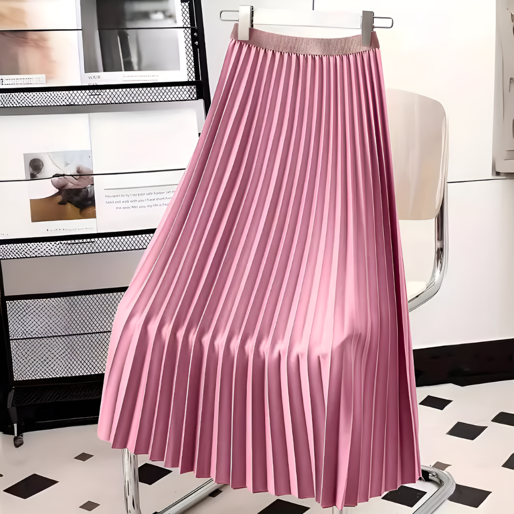 Women’s Pleated High-Waist Skirt | Structured Design