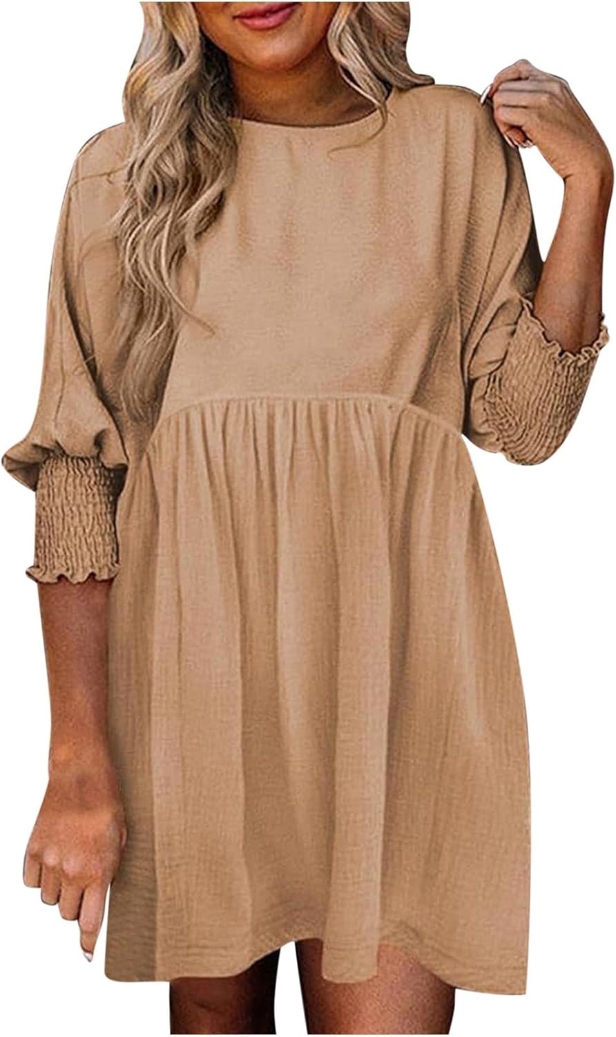 Women's Summer Day Dress with Ruched Design and Adjustable Straps