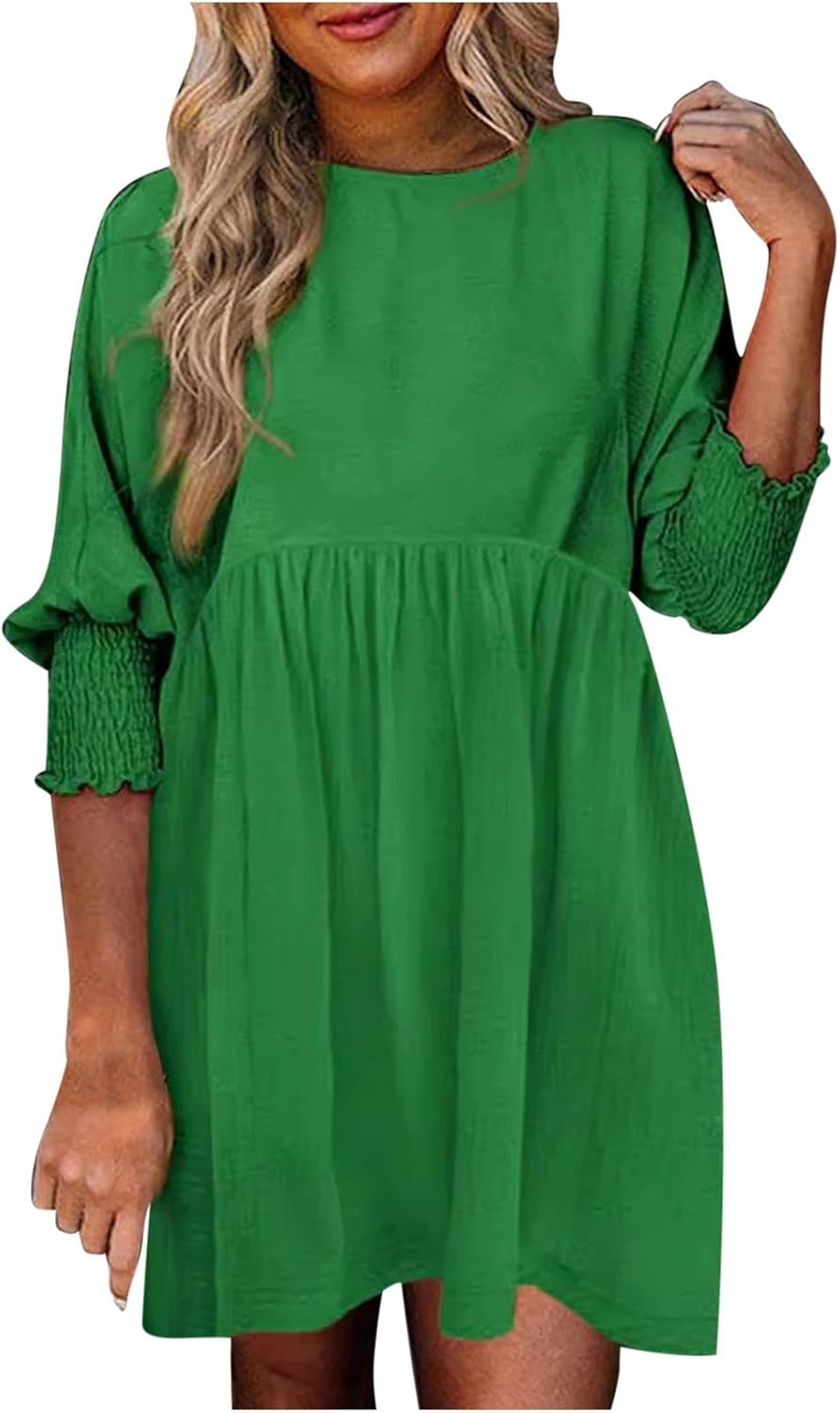 Women's Summer Day Dress with Ruched Design and Adjustable Straps