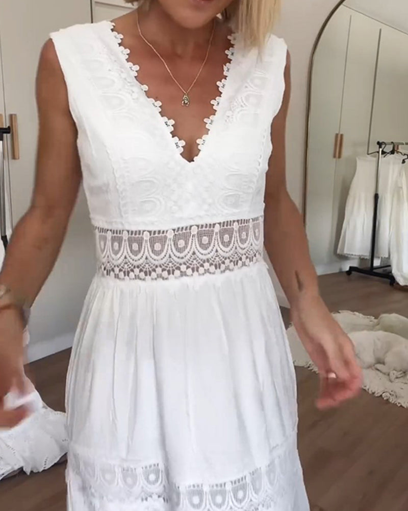 Women's Boho Flowy Dress with Wrap Design and Draped Style