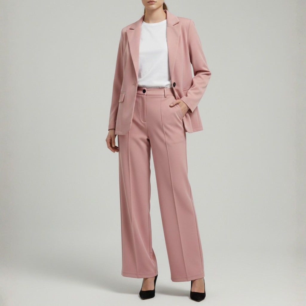 Women’s Suit Set | Blazer and Wide-Leg Trousers