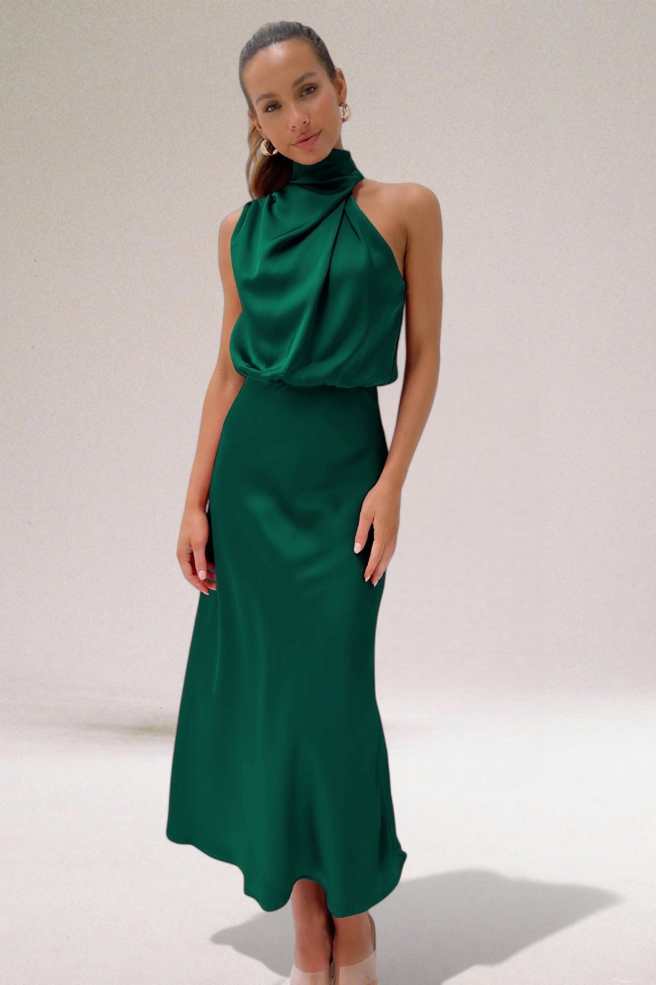 Women’s Halter Neck Dress | Midi