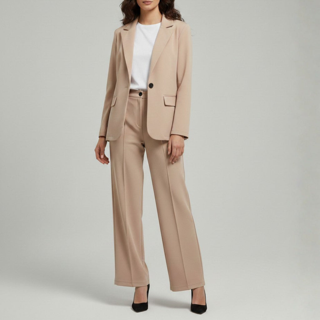 Women’s Suit Set | Blazer and Wide-Leg Trousers