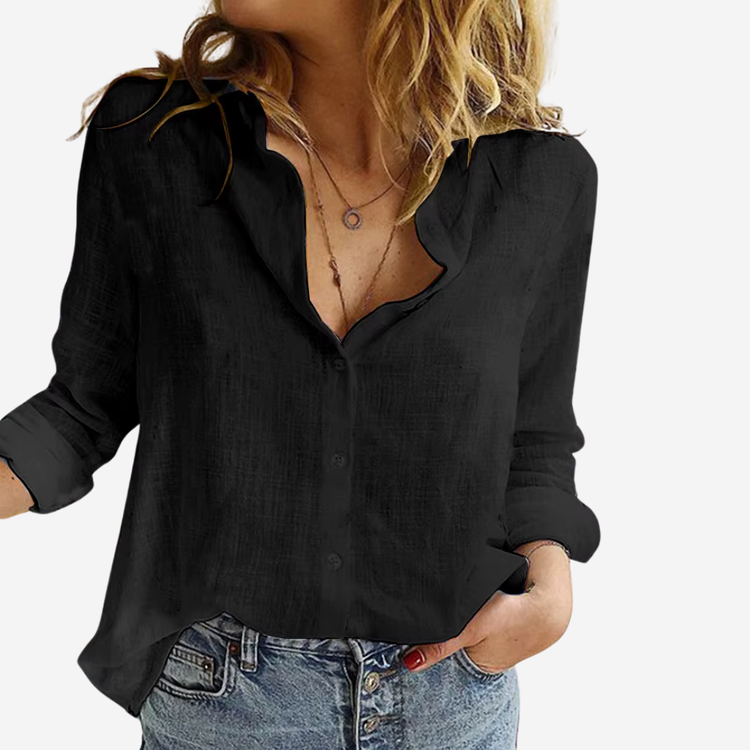 Women’s Button-Up Blouse | Long Sleeve