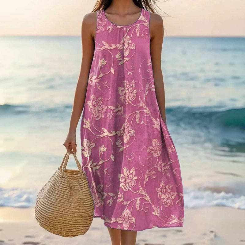Women's Casual Summer Dress with Lightweight Fabric and Relaxed Fit