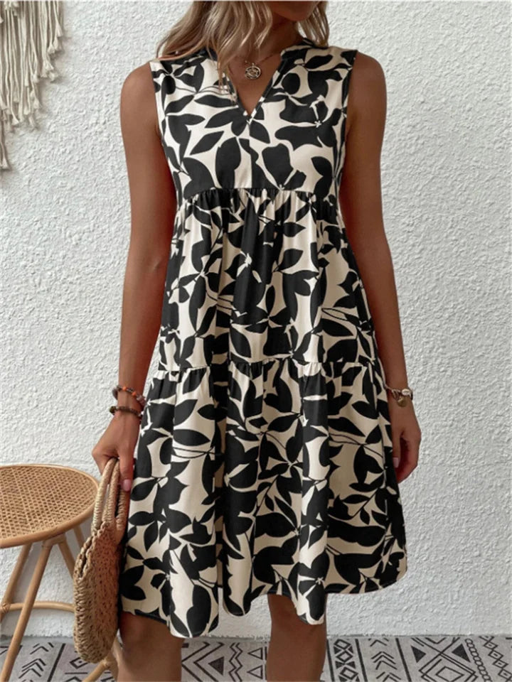 Women's Flowy Dress with Lightweight Fabric and Relaxed Fit
