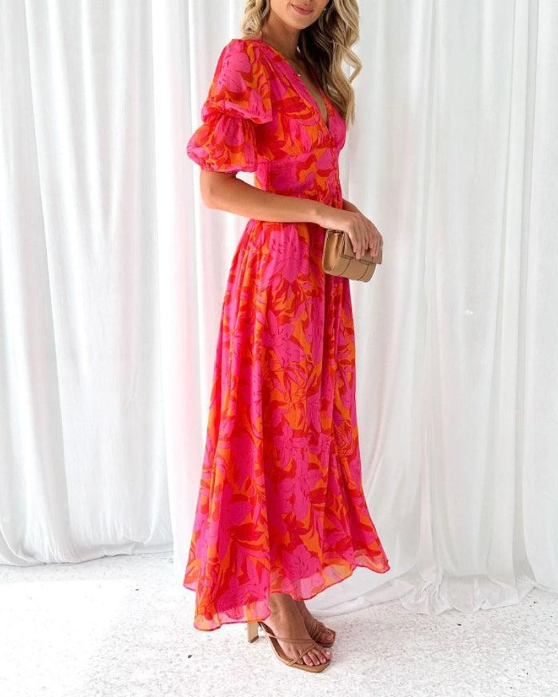 Women's Maxi Dress with Flowing Design and Versatile Style