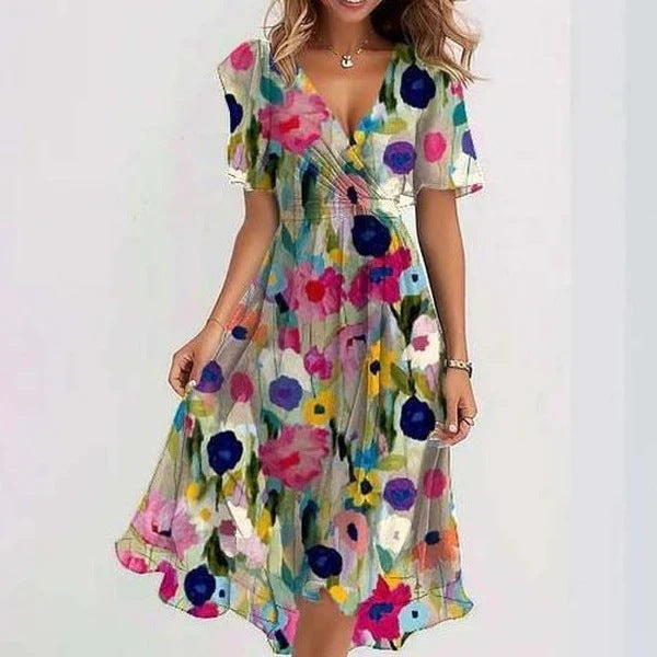 Women’s Floral Pattern Dress | Midi