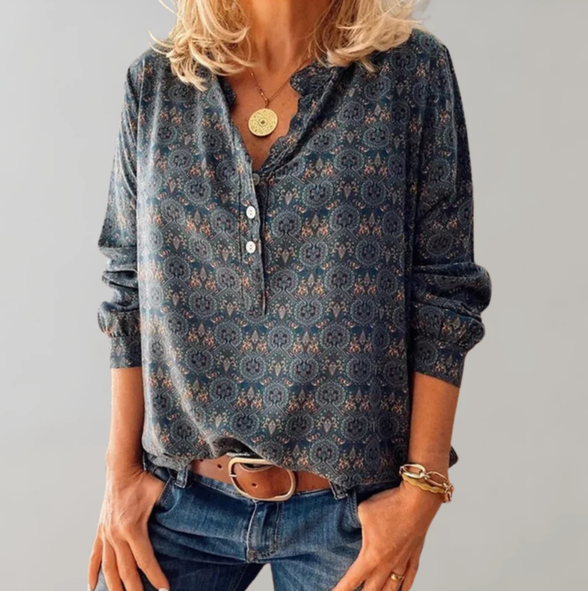 Women’s Long Sleeve Blouse | Vintage Style