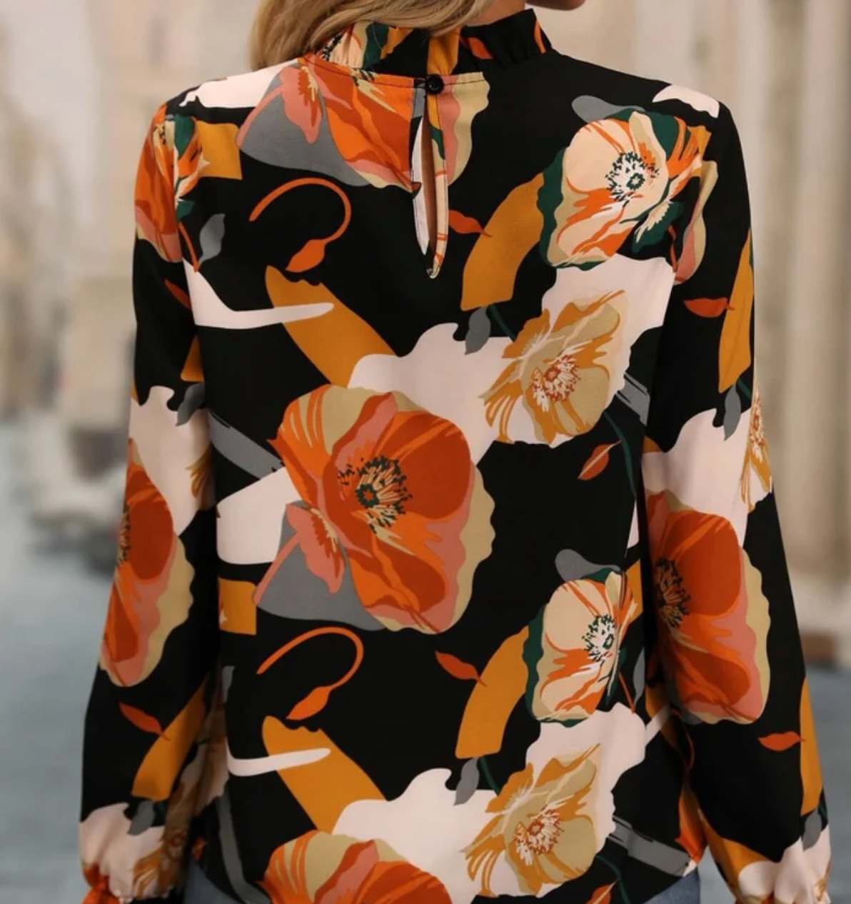 Women’s Floral Long Sleeve Blouse | Printed Design