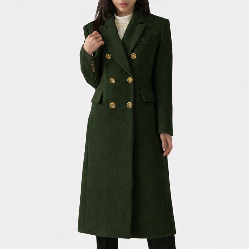 Women's Overcoat with Relaxed Fit and Warmth