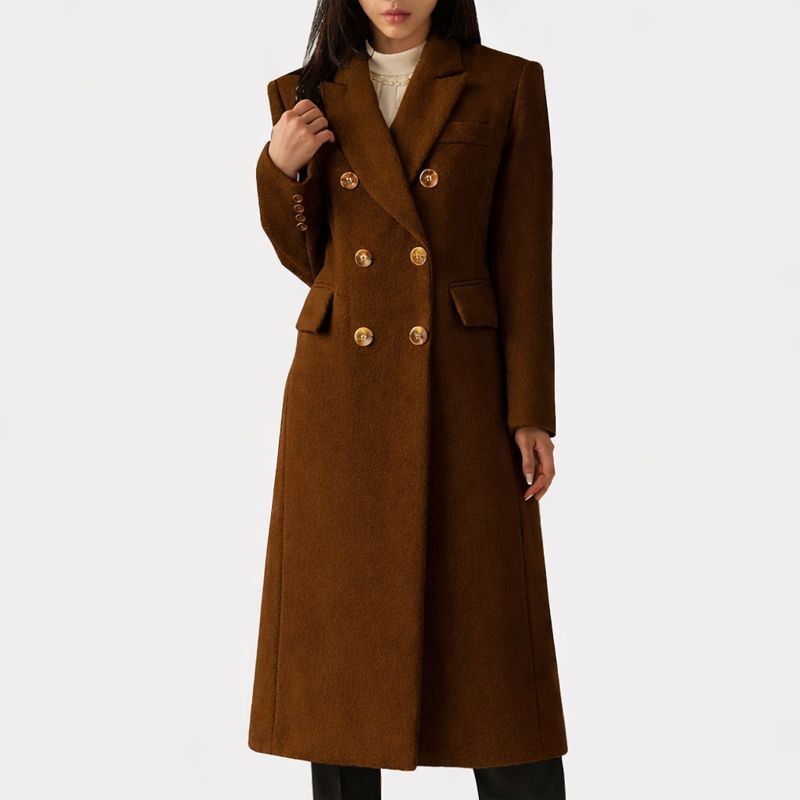 Women's Overcoat with Relaxed Fit and Warmth