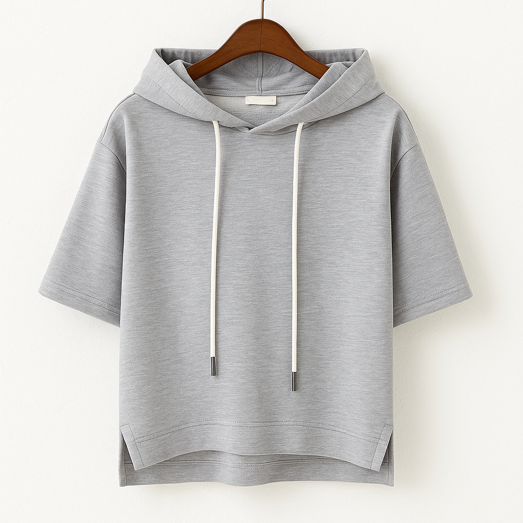 Women’s Short Sleeve Hoodie | Pullover Design