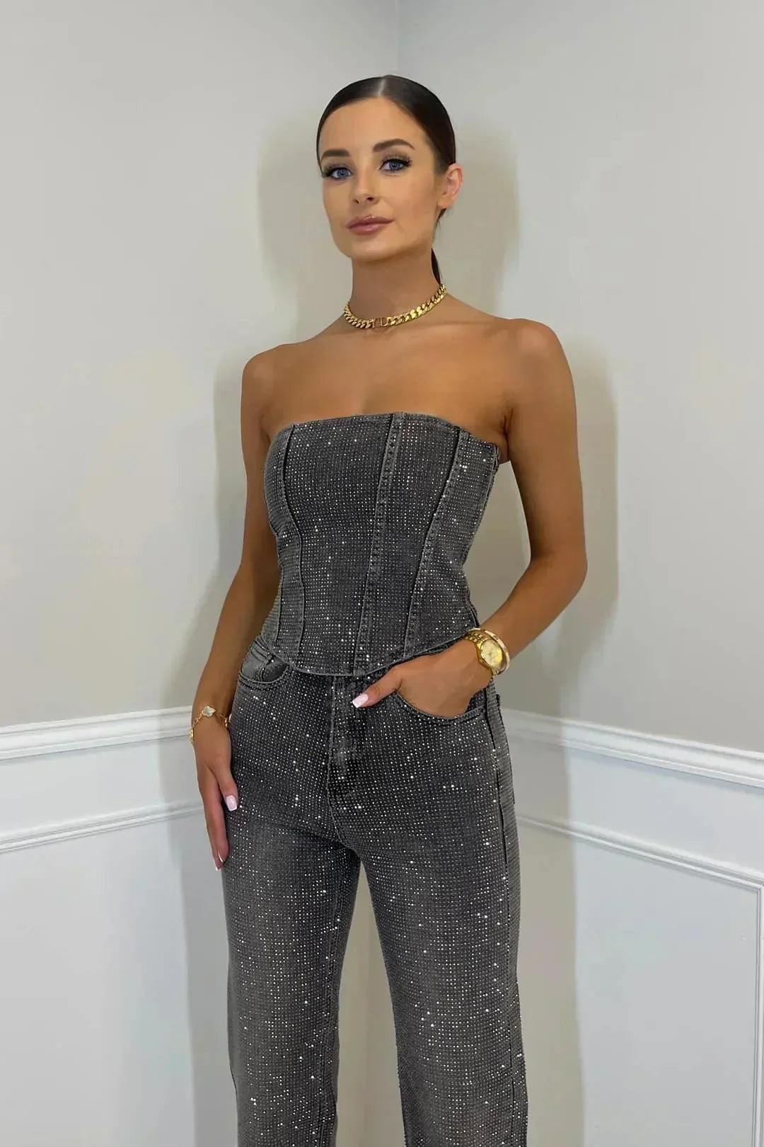 Women’s Strapless Jumpsuit | Clean Design