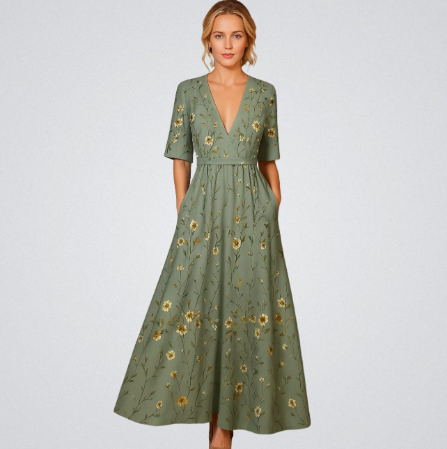 Women’s Wrap Style Dress | Maxi