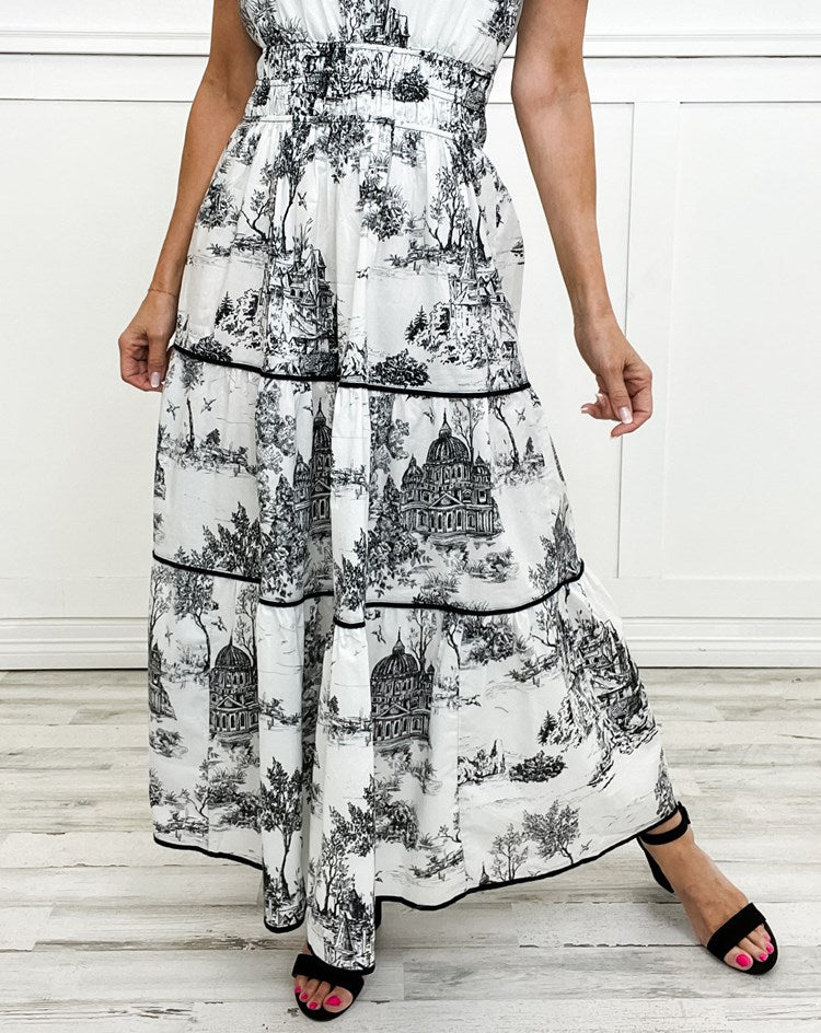 Women's Maxi Dress with Classic Design and Flowing Silhouette