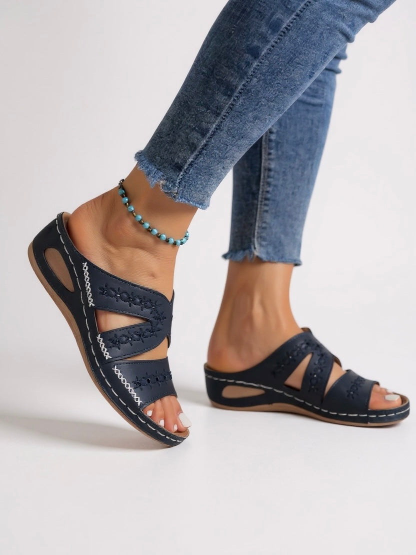 Margaux | Women's Cushioned Slip-On Sandals