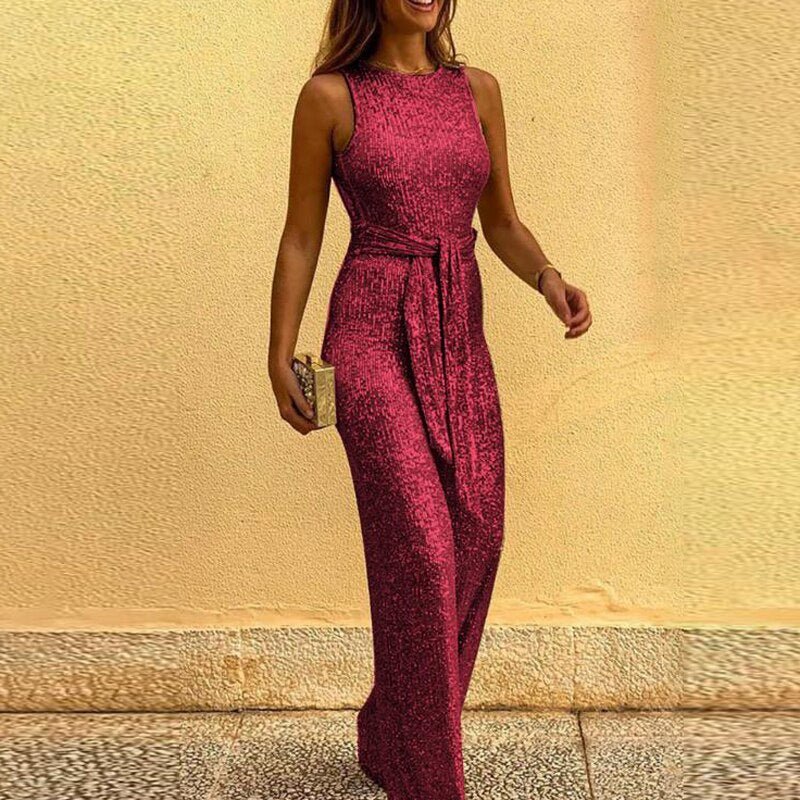 Women’s Decorative Jumpsuit | Simple Style