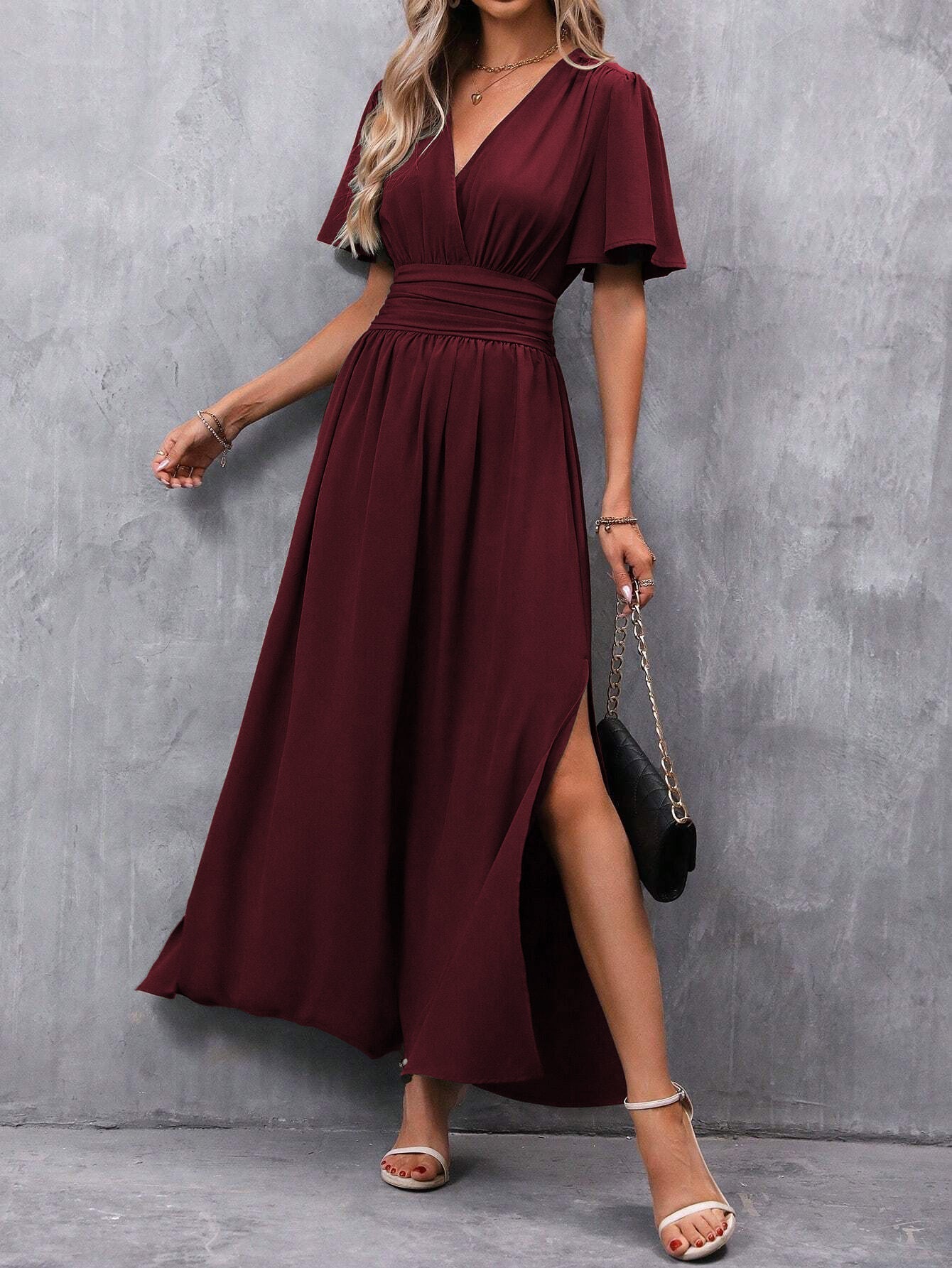Women’s Flared Sleeve Dress | Maxi