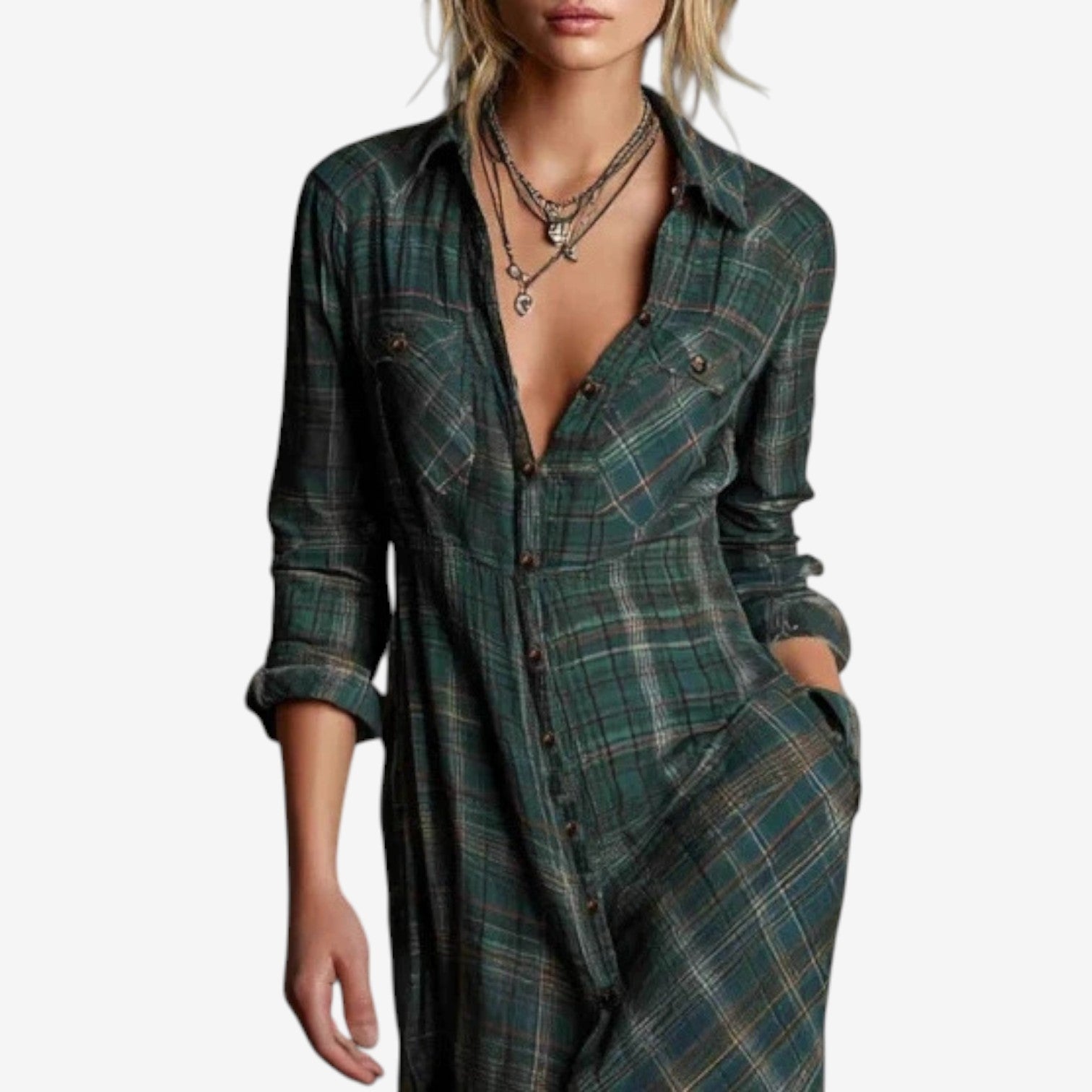 Women's Maxi Dress with Flowing Design and Versatile Style