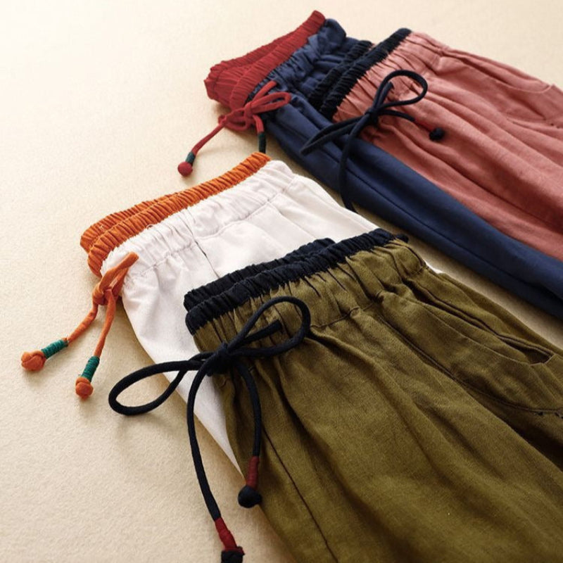 Women's Summer Trousers with Relaxed Fit and Lightweight Fabric